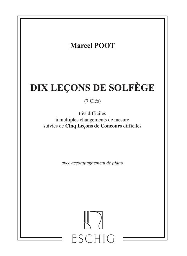10 Lecons Solfege Avec Piano (7 Cles )